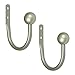 Kenney Ball End Window Curtain Holdback Pair, Antique Pewter