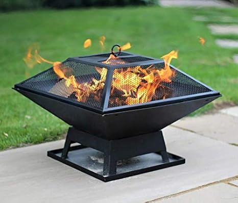 Square Garden Fire Pit: Amazon.co.uk: Garden & Outdoors