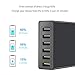 XINKSD Quick Charge 3.0 60W 6-Port USB Wall Charger, PowerPort+ 6 for Galaxy S9/S8/S7/S6/Edge/Plus, Note 5/4 and PowerIQ for iPhone XR/X/8/7/6s/Plus, iPad Pro, LG, Nexus, HTC and More (Black)