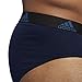 adidas Men's Stretch Cotton Brief Underwear (3-Pack), Collegiate Navy/Black Black/Core Blue Core Blue/Bl, MEDIUM