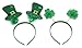 Moon Boat 10PCS St Patricks Day Accessories: Headband Green Head Boppers with Shamrock Leprechaun Irish Hat Flag- Saint Patrick's Party Costume Decorations for Kids Women