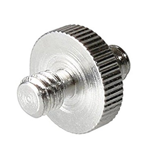 VizGiz 5 Pack Universal Standard 1/4" Male to 1/4 inch Male 20 Threaded Screw Adapter Mounting Thread Camera Screw Coupler Converter Camera Accessories for Tripod Spigot Monopod Quick Release Plate