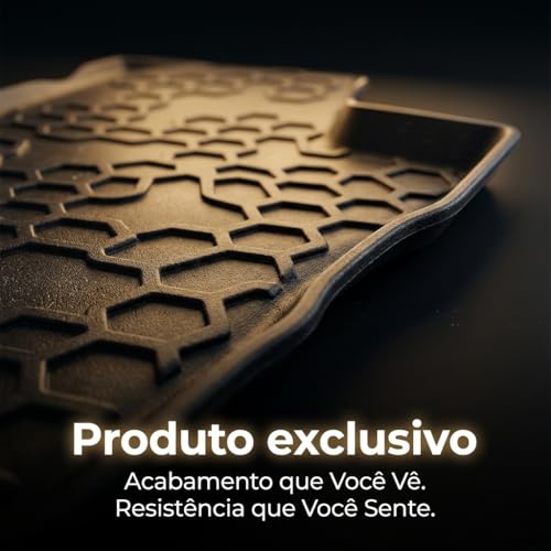 Tapete Borracha para Rampage 2024 2025 2026 Bandeja Bordas Elevadas Impermeável