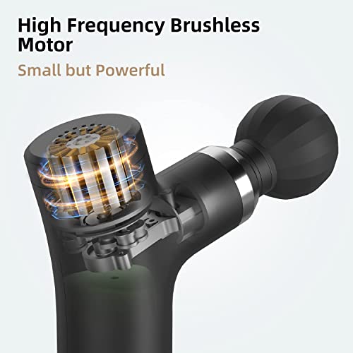 Massagepistole Mini, FIT KING Massage Pistole Massage Gun Tragbare Masagepistoll Massagegerät Muskelmassagepistole, zur Eine Schnelle Muskelreparatur, mit Ladeanschluss Typ C