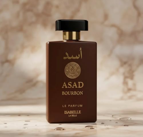 Perfume Arábe Asad Bourbon Isabelle La Belle 100ml, Amadeirado com Notas de Pimenta Rosa, Âmbar e Lavanda