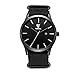 CUCOL Watches for Men with Nylon Band and Date Analog Black