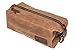 KUBO Waxed Canvas Waterproof Toiletry Bag & Dopp Kit Beige