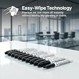 Volcanics Black Dry Erase Markers 12 Pack Fine Tip Whiteboard Pens view 2