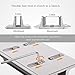 Boyata Vertical Laptop Stand, Aluminum MacBook Stand Laptop Holder Desktop Stand with Adjustable Dock Size Compatible for MacBook/Surface/Lenovo/Dell/Gaming Laptops (up to 17.3 inches) (Silver)thumb 4