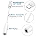 Headphone Adapter for iPhone Xs/XS Max/XR/X 10 iPhone 8/8 Plus, Lightning to 3.5mm Female Audio Earphone Connector Headphones Splitter for iPhone 7/7 Plus Compatible for iOS 12 (White)