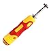 GrooveMaster Adjustable Golf Club Groove Sharpener with Comfortable Large Rubber Grip and 6 Cutter Carbide Tungsten Steel Head - With Printed Full Color User Operations Manual
