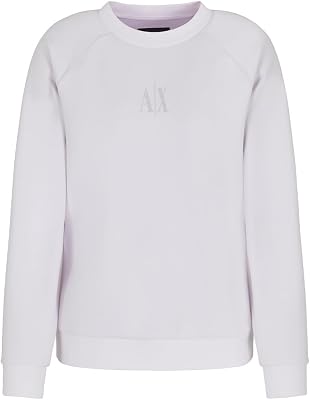 Mulheres, Projeto Icon, Logótipo Brilhante, Sweatshirt, Gola Redonda, Branco Óptico, L, Cor Branca., L