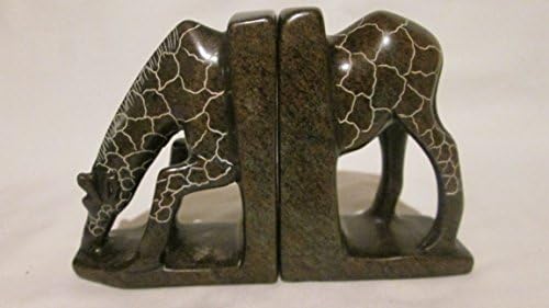 Shona Art Bookends Giraffas