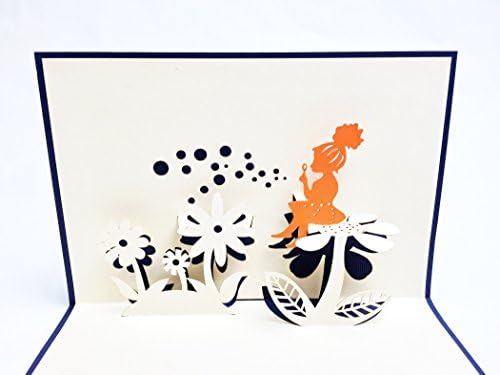 Creve 3D Popup Greeting Card Birthday Card Fairy girl
