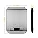 Kitchen Food Scale Digital Weight - Stainless Steel, Slim and Stable, Large Display, Measure Dry and Liquid, Easy to Clean, with Grams and Ounces, Holds Up to 11Ibs, include 2 AAA Battery - Molecee
