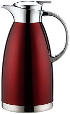 MEGOOD 1.8L/61 oz Stainless Steel Thermal Coffee Carafe,Double Walled Vacuum Insulated Drink Dispenser Coffee Milk Water Pitcher (Red)