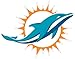 NFL Siskiyou Sports Fan Shop Miami Dolphins Logo Magnets 8 inch sheet Team Color