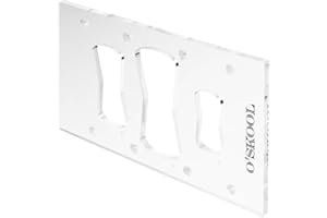 O'SKOOL O’Skool Bowtie/Butterfly Inlay Templates with 3 Sizes, 5/16" Thick Acrylic Router Template for Decorative Inlays and Woodworking Projects