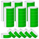 ASTARON 400 Pcs Green Paper Event Wristbands Arm