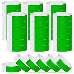 ASTARON 400 Pcs Green Paper Event Wristbands Arm