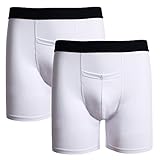 Avidlove Men Underwear Stretch Cotton Blend Boxers Briefs with Pouch 2 Packs