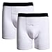 Avidlove Men Underwear Stretch Cotton Blend Boxers Briefs with Pouch 2 Packs