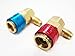 TMS® Car AC R134a System Port Quick Connector Adapter HVAC Auto Air-Conditioning