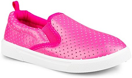 [SBK413-PNK-Y1] Chillipop Slip-On Sneakers for Girls, Boys &amp; Toddlers, Perforated Design, Pink