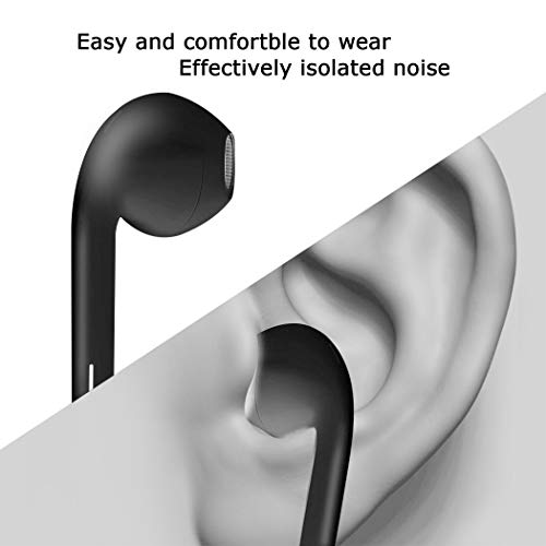 Earphones/Earbuds/Headphones, Premium in-Ear Wired Earphones with Remote & Mic Compatible Apple iPhone 6s/plus/6/5s/se/5c/iPad/Samsung/MP3 MP4 MP5,VK1