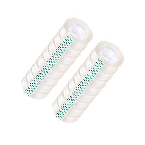 image for WeLiu Clear Tape Refill Roll Transparent Tape 3/4 inches Tape Refill R