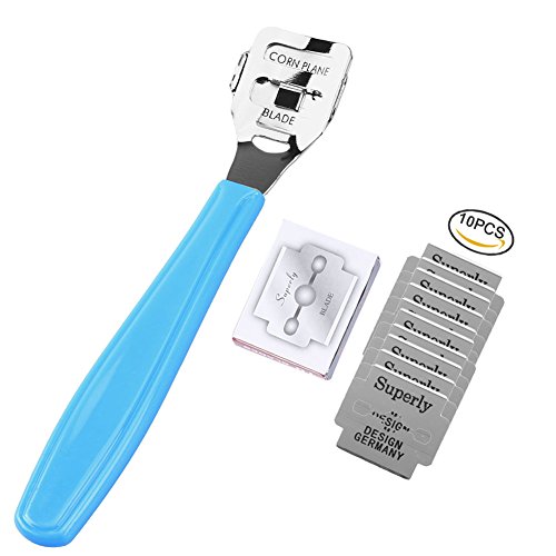 PRETTY SEE 10 in 1 Foot File Callus Remover Stainless Steel Pedicure Rasp Tools