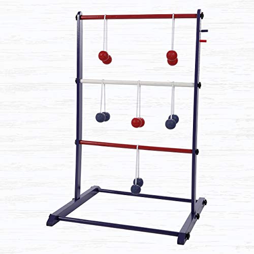 Harvil Wooden Ladder Ball Game Set. Includes Soft Bolas, 2 Targets, and Carrying Case. - Thumbnail 6