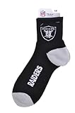 NFL Oakland Raiders Men's Team Quarter Socks, Large