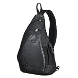 Mixi Sling Single Strap Shoulder Crossbody Backpack, 17-Inch (42.5x26x12)cm , Tuxedo Black