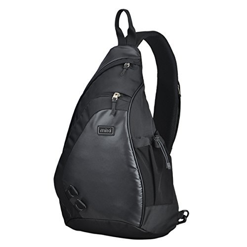 Mixi Sling Single Strap Shoulder Crossbody Backpack, 17-Inch (42.5x26x12)cm , Tuxedo Black