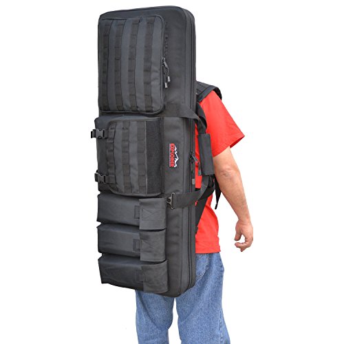 Explorer Rolling 3-Rifle Case, Black, 46 x 13.5 x 4-Inch