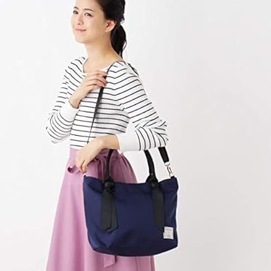 Amazon パサージュ ミニョン Passage Mignon Lバッグ リボン風 2wayトートバッグ ネイビー 093 00 Passage Mignon パサージュ ミニョン レディースバッグ 財布