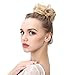 Curly Messy Hair Scrunchies Fake Bun Extensions Dark Brown Elastic Synthetic Hairpiece Hair Piece Scrunchy Curl Wrap Ponytail Tail Updo Accessories H2&8thumb 3