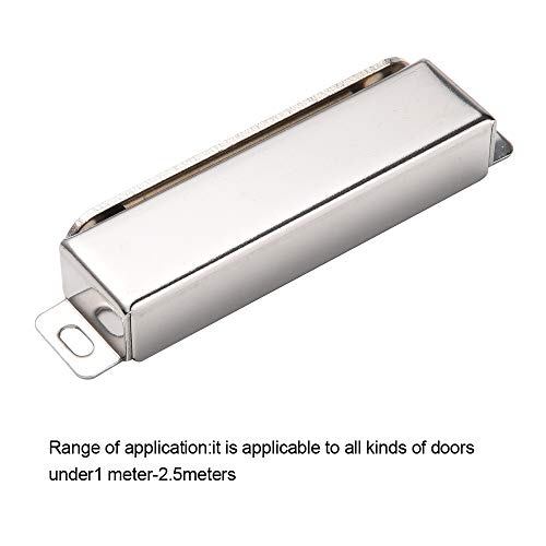 Mousike Magnetic Door Catch,70lb Stainless Steel Cabinet Door Magnets with Strong Magnetic for Kitchen Cupboard Wardrobe Closet Cabinet Door Drawer Latch (3.8"70 lbs(2 Pack))