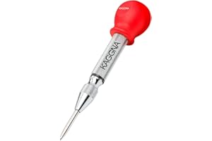KAGGNA 5-Inch Automatic Center Punch for Metal, Leather Punch, Adjustable Impact Spring Loaded Center Punch Tool, Spring Punch, Center Punch Spring Loaded, Auto Center Punch