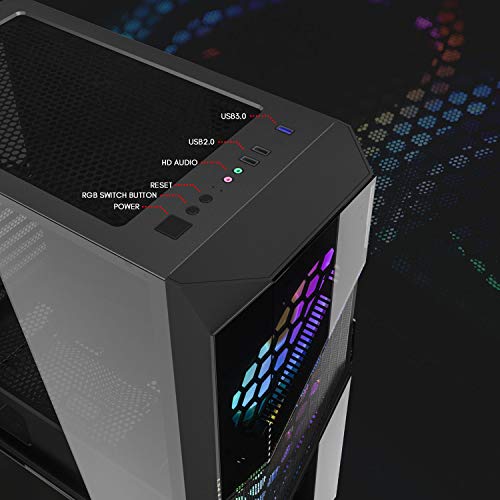 darkFlash BF5 Full Tower Gaming Computer PC Case Supports EATX Motherboards w/Tempered Glass