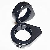 HTT- Motorcycle Fork Clamp Turn signal Clamps for Harley Softail Mount Bracket 39mm Fork BLACK