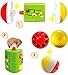 KiddoLab 3 in 1 Roll & Learn Activity Center for Baby and Rattle Ball Toy. Infant Learning Activity Center Toy with Colorful Lights and Fun Sounds.Interactive Light Up Toys for 6 Month Old Baby.