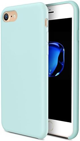 iPhone 8 Case, iPhone 7 Case, Fuleadture Liquid Silicone Gel Rubber Shockproof Phone Case Slim Soft Protective Cover with Microfiber Cloth Lining Cushion for Apple iPhone 7/8 - Mint