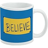 Ted Lasso Believe Ceramic Coffee Mug, Novelty Gift Mugs for Coffee, Tea and Hot Drinks, 11oz, White