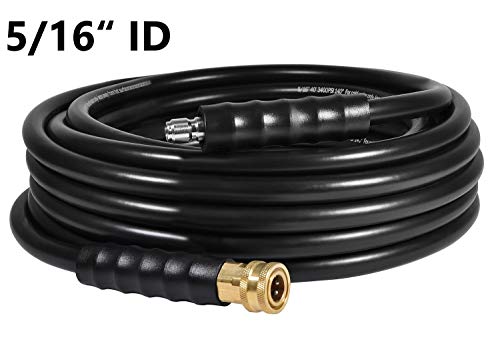 YAMATIC ProWash Non-Marking 5/16" X 40 FT High Pressure Washer Hose, Burst 13600 PSI Fit Up to 4200 PSI Pressure Washer Replacement/Extension
