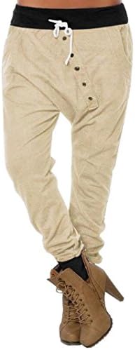 Alixyz Women's Drop Crotch Hip Hop Jogger Harem Pants Fashion Baggy Pants Trousers
