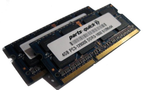 Apple Memory Module 8GB 1600MHz DDR3 (PC3-12800) - 2 X4GB SO-DIMMs RAM for iMac 27" inch 3.2GHz Quad Core Intel Core i5 Late 2013 ME088LL/A (PARTS-QUICK BRAND)