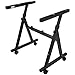 Knox Gear Keyboard Piano Stand – Universal, Z Style, Pedal Friendly – Lightweight and Ultra Portable – Adjustable Height and Width – Optional Detachable Wheels - Professional Grade