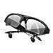 JINSERTA Bluetooth Headset Sunglasses Polarized Headphones with Stereo Handsfree Music Wireless Earbuds Sun Glasses for iPhone Samsung Galaxy HTC LG All Smart Phones PC Tablets (Black)